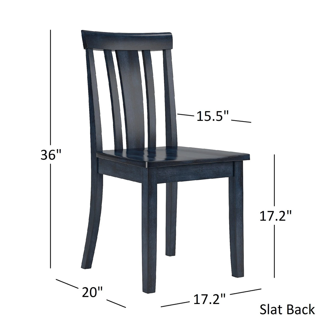 Large Wood Dining Set with 6 Slat Back Chairs K964167