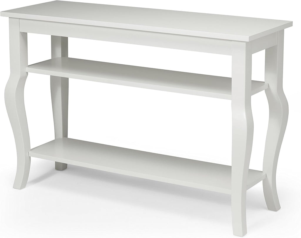 Wood Console Table with Display Shelves T8677