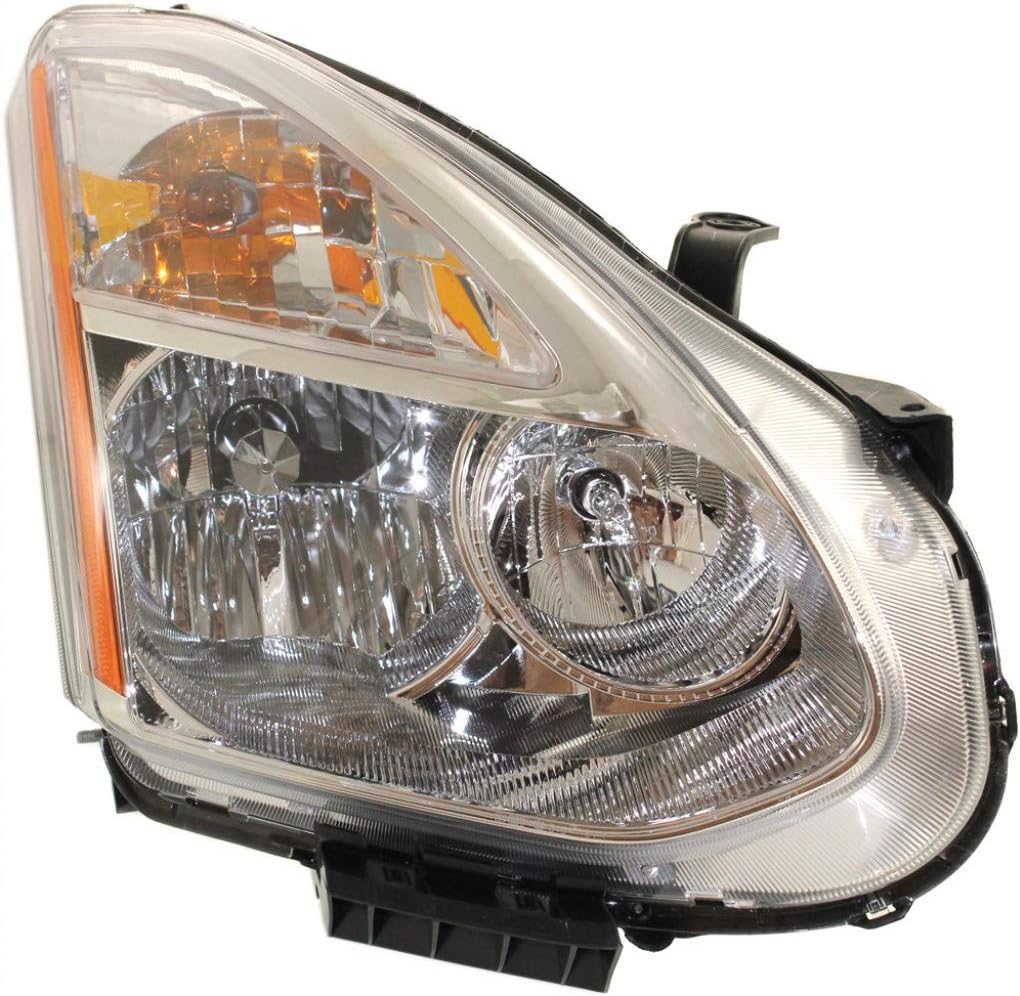 Passenger Side Halogen Headlight Assembly for Nissan Rogue 09-10 F935207