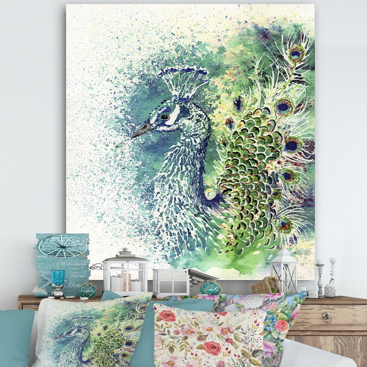 Modern Farmhouse Canvas Art, 30 inch x 40 inch Y4667
