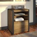 Rustic Brown Printer Stand File Cabinet MDF Q747