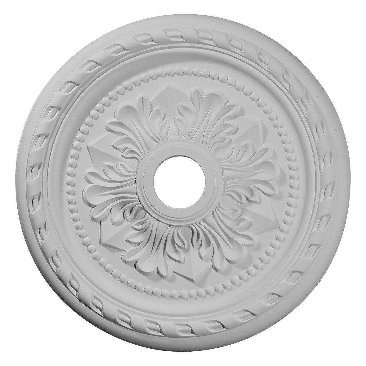 Palmetto Ceiling Medallion, Hand-Painted Americana U8449