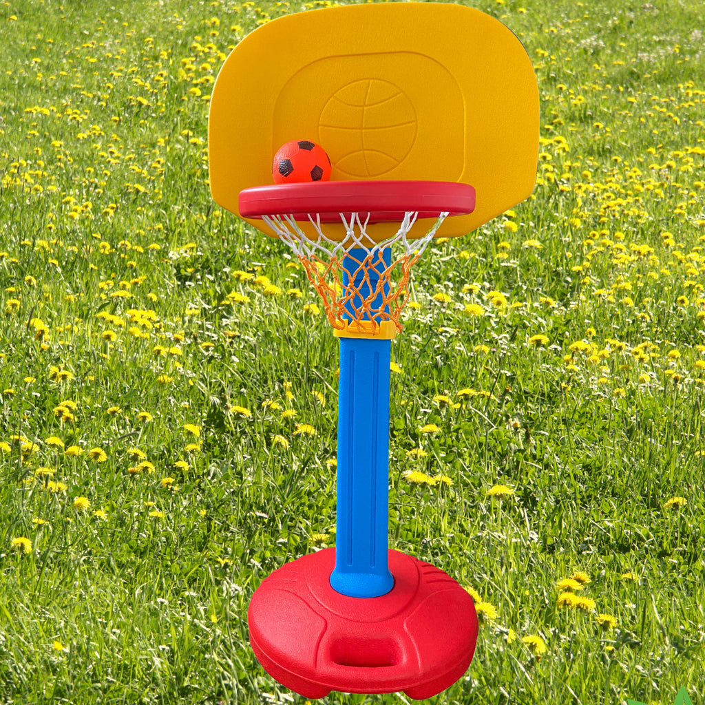 Basketball Hoop Arcade Game with Ball, Adjustable Height W915755