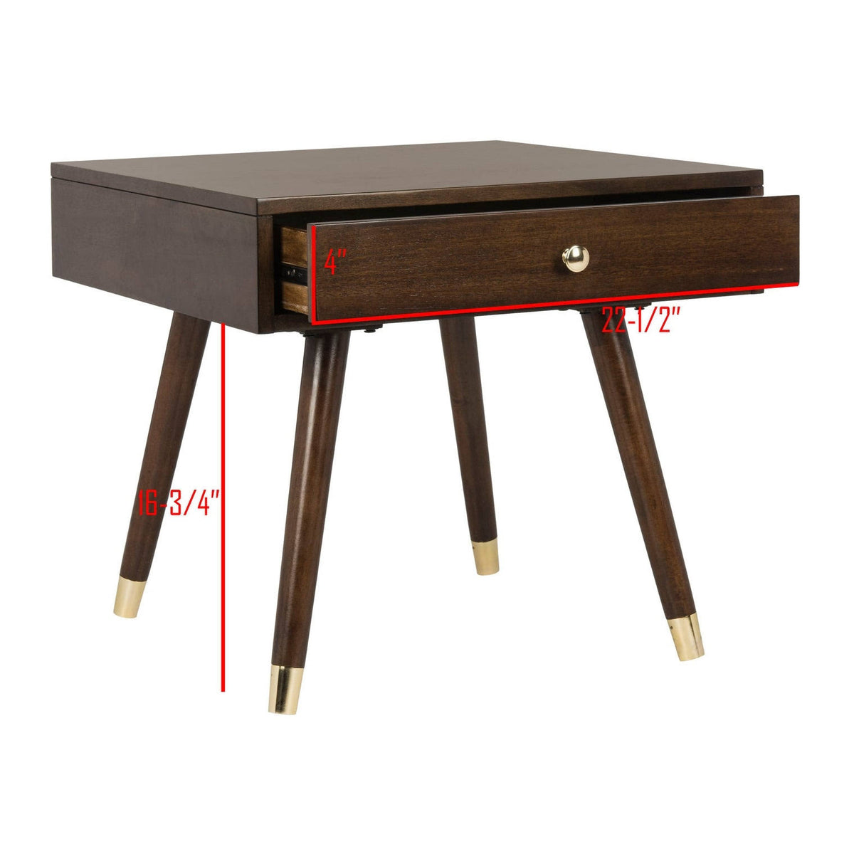 Brown Cap End Table Z40477