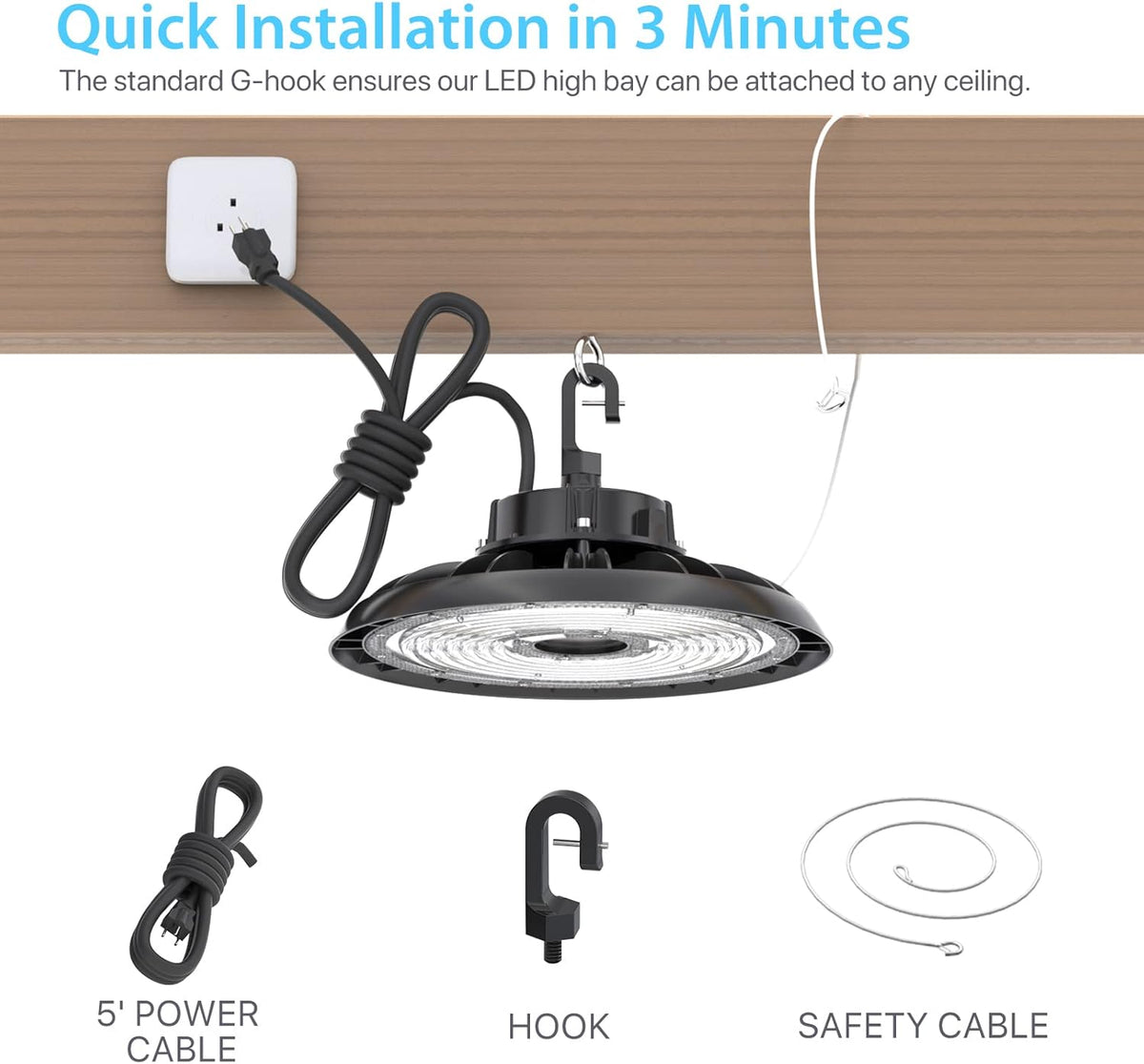 200W 28,000LM 5000K Daylight LED High Bay Light P173