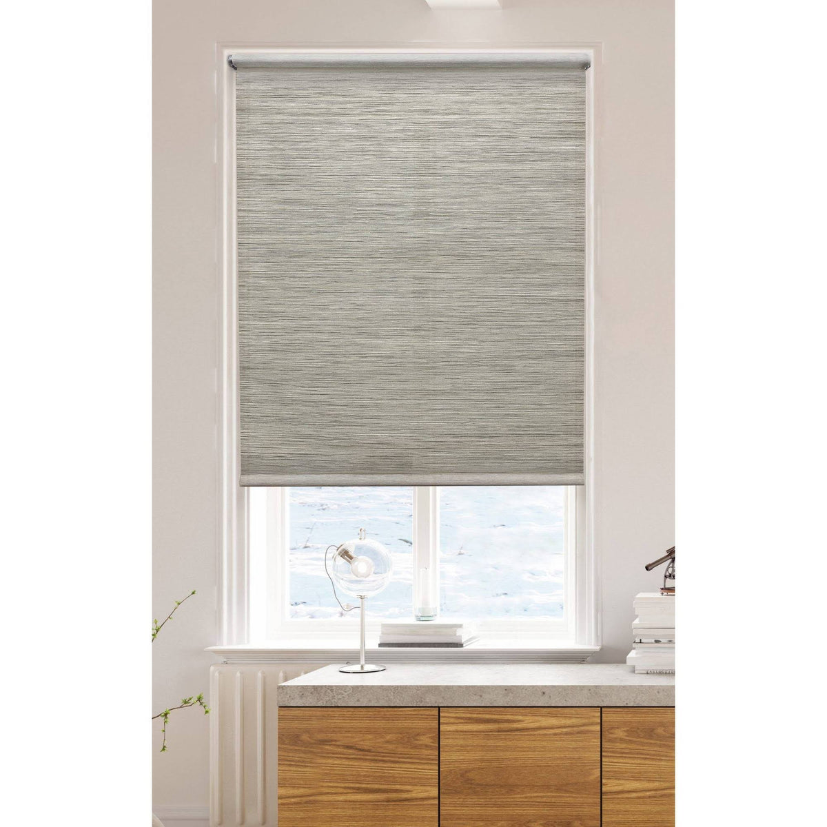 Light Filtering Natural Roller Shade Gray Z369