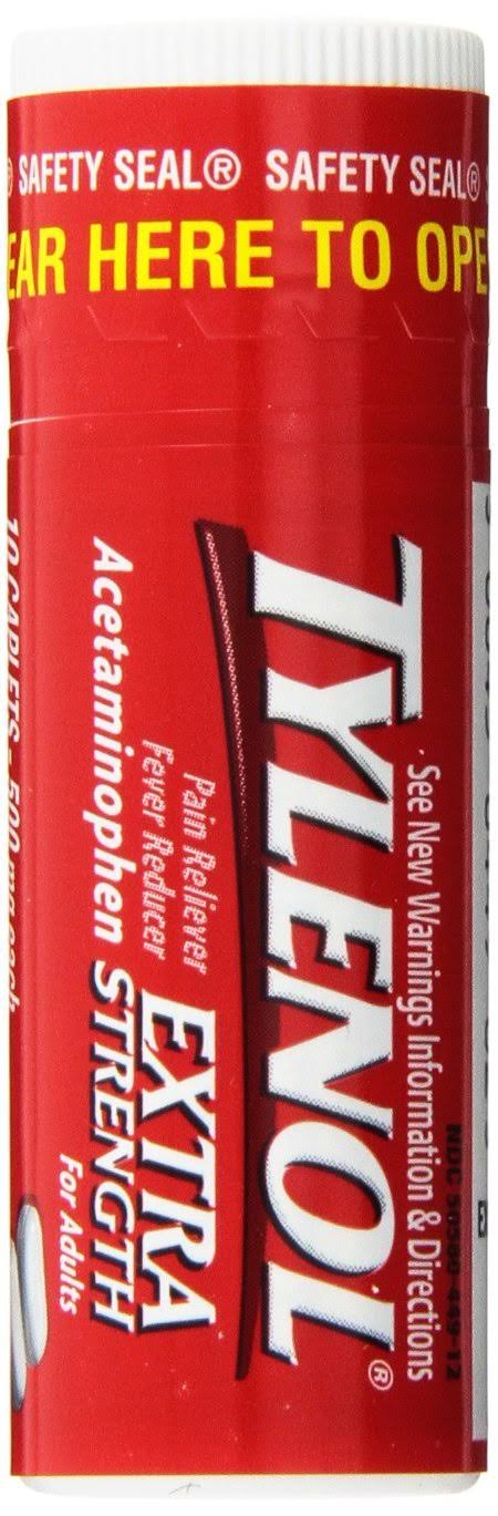 Extra Strength Caplets 10 Count, Pack of 12 K13900