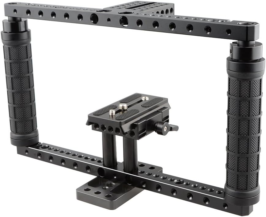 Battery Grip Camera Cage with Quick Release Baseplate A7245