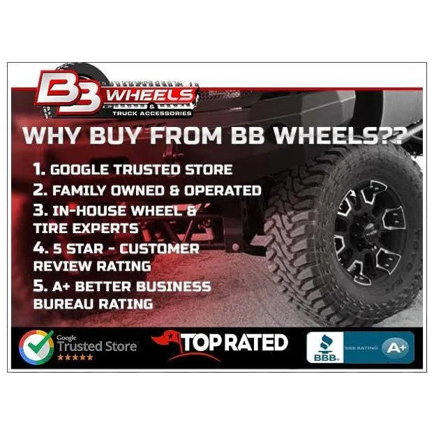 17x9 5x120.65 Black 45 mm Wheels U721266