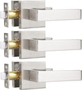 3 Pack Door Lever Handle Satin Nickel/Brushed Nickel Finish Pack of 2 X1676