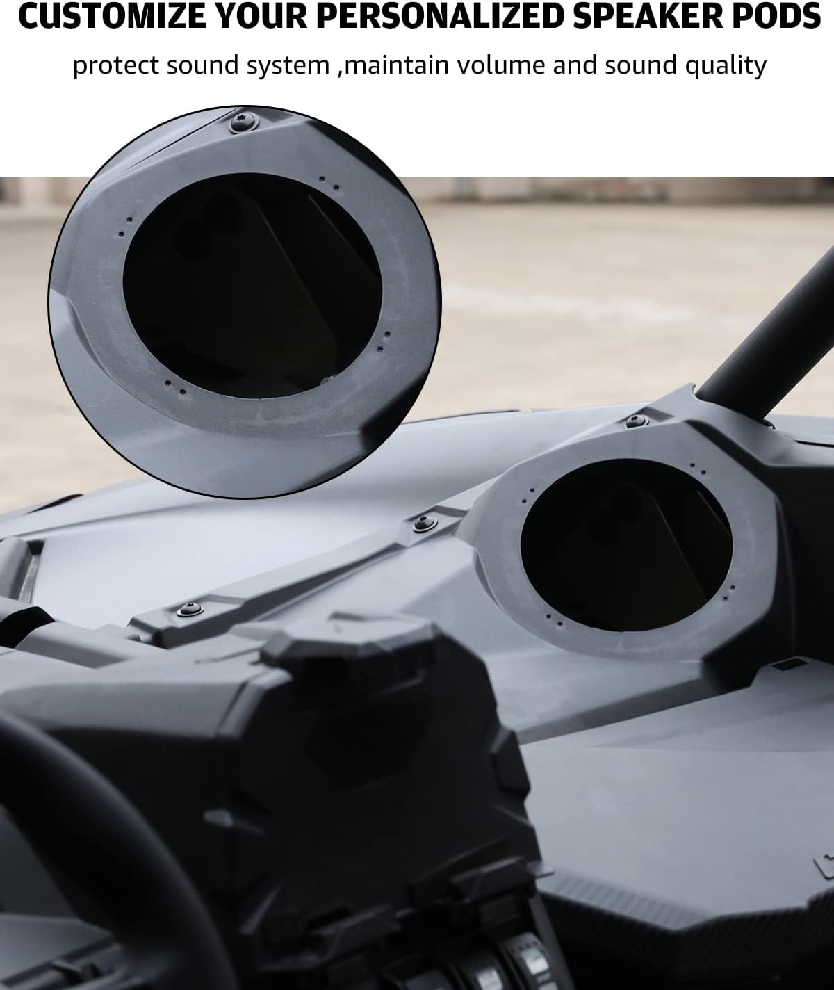6.5 inch Speaker Enclosure Panels for Can Am Maverick X3 / X3 Max O504