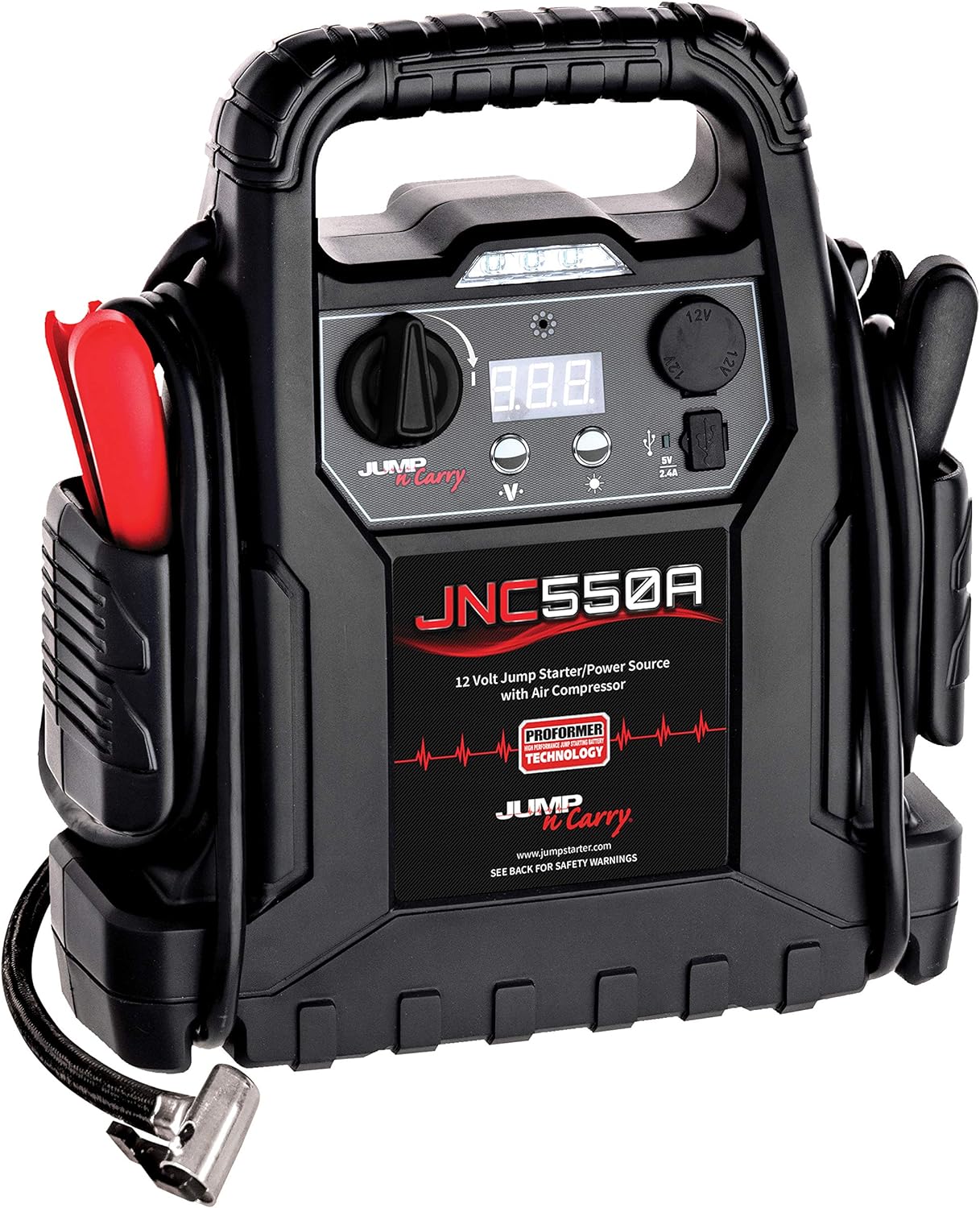 1100 Peak Amp Jump Starter with Air Compressor O706
