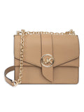 Camel Saffiano Leather Crossbody Bag G494351