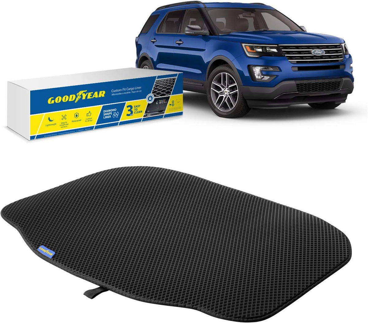 4 pcs in-Channel Window Deflectors for Ford Explorer 2011-2019 X821