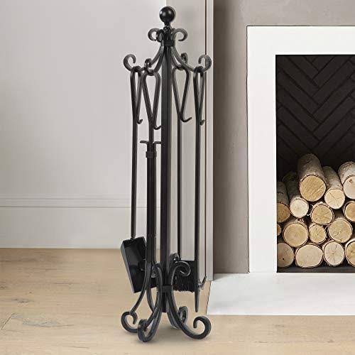 5 Pieces Cast Iron Fireplace Tools Q130