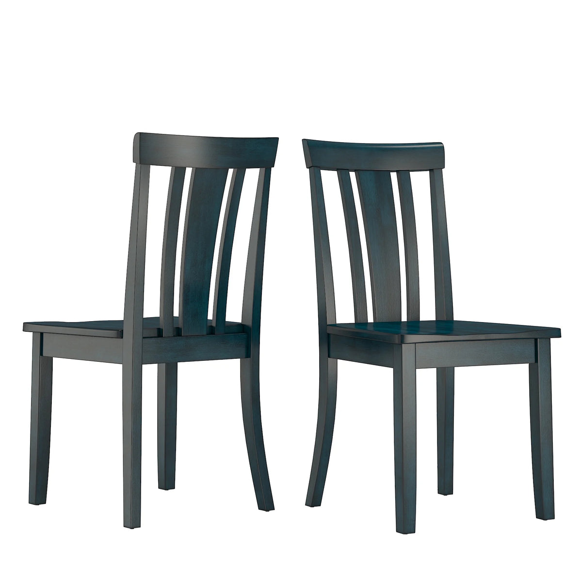 Large Wood Dining Set with 6 Slat Back Chairs K964167