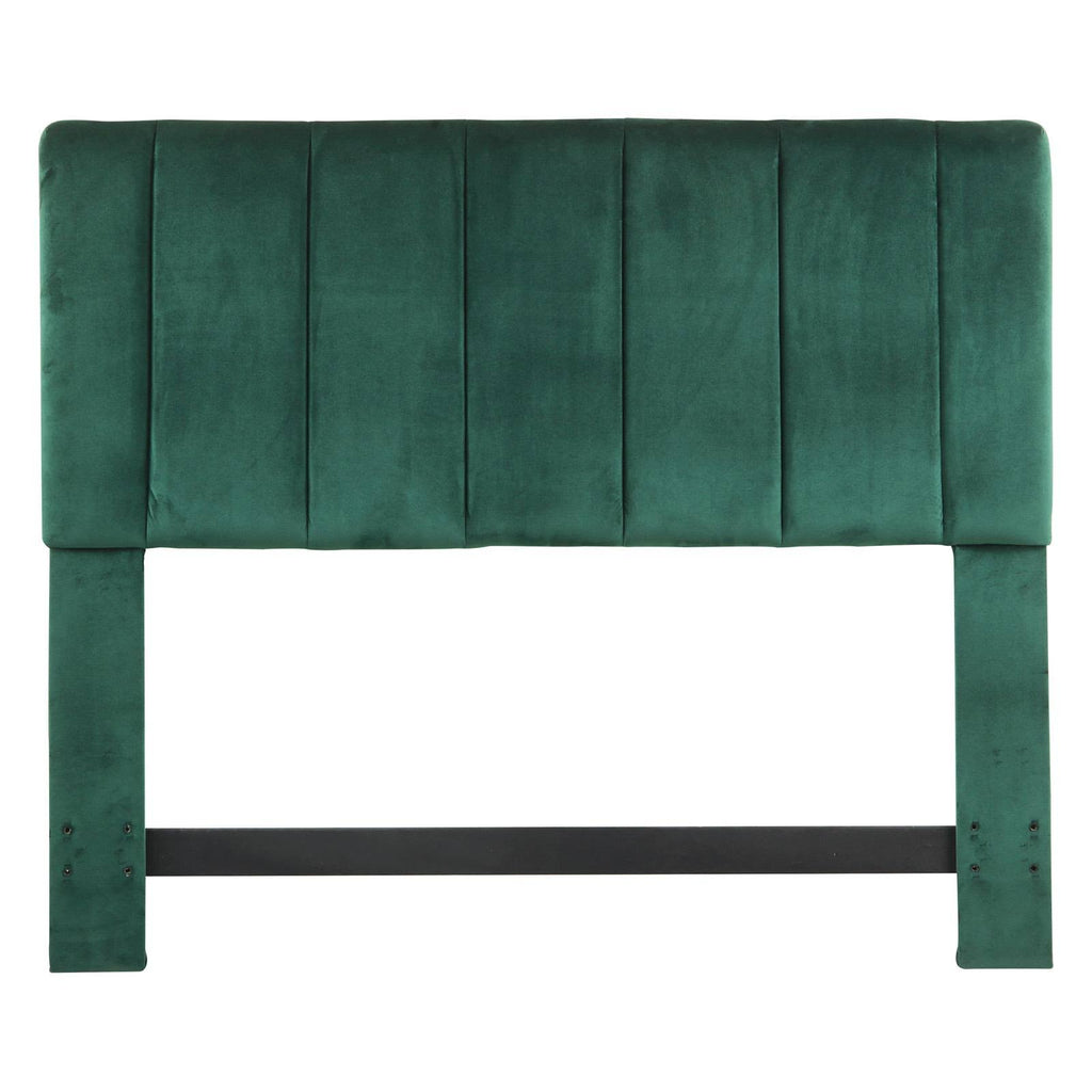 Green Velvet King Headboard U540538