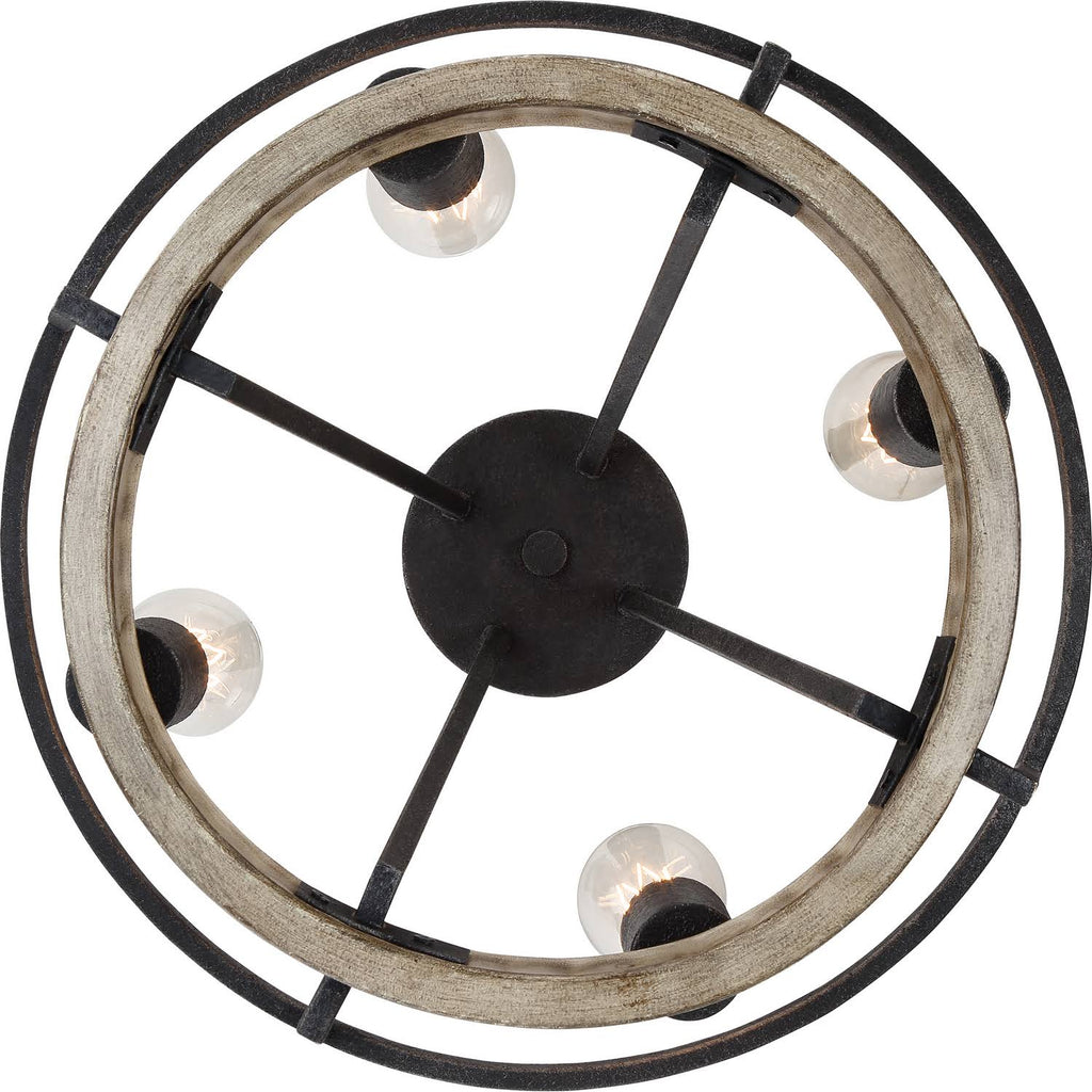 Four Light Pendant Grey Ash C451