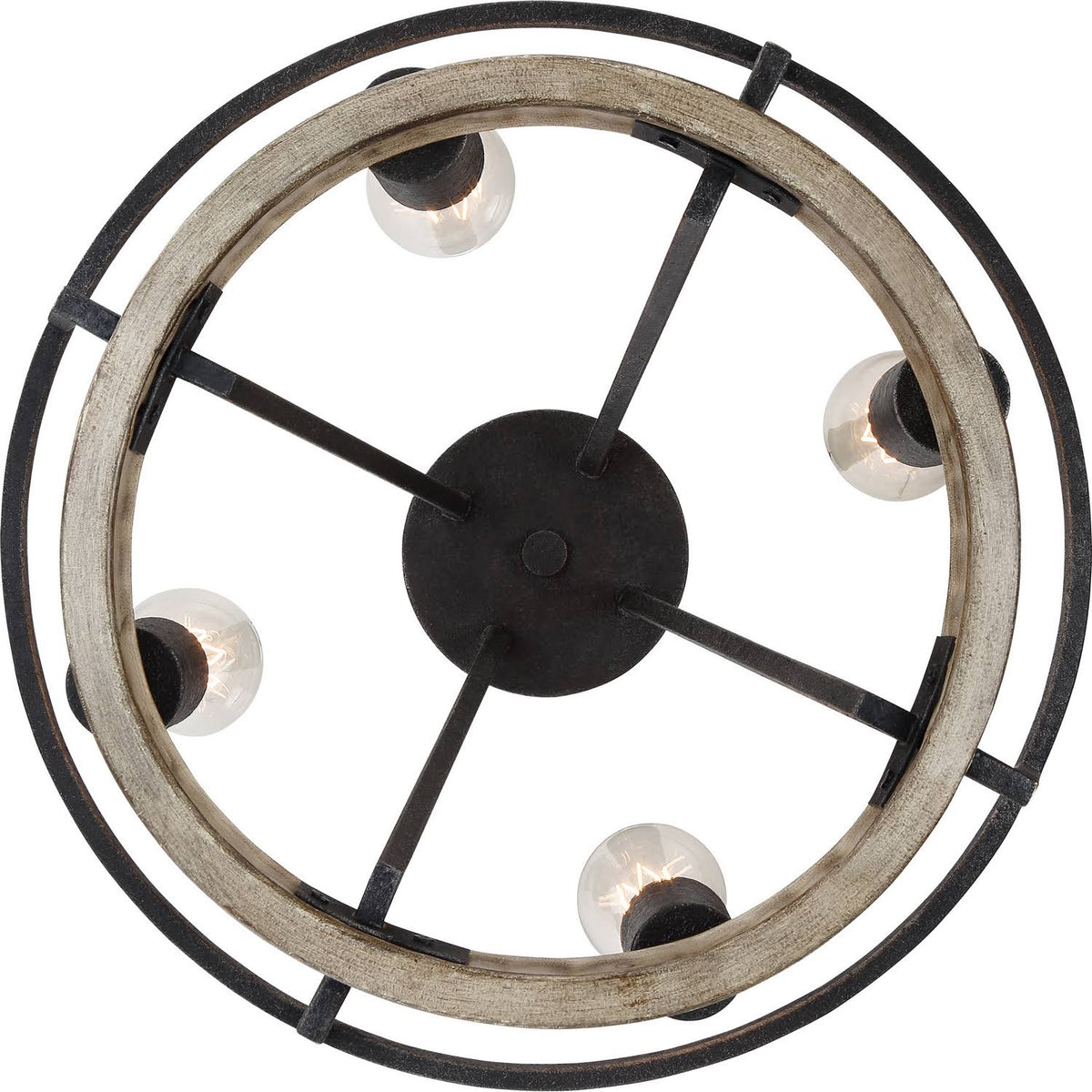 Four Light Pendant Grey Ash C451