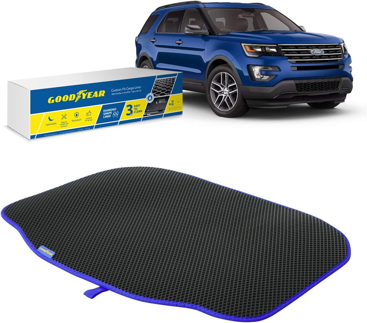 4 pcs in-Channel Window Deflectors for Ford Explorer 2011-2019 X821