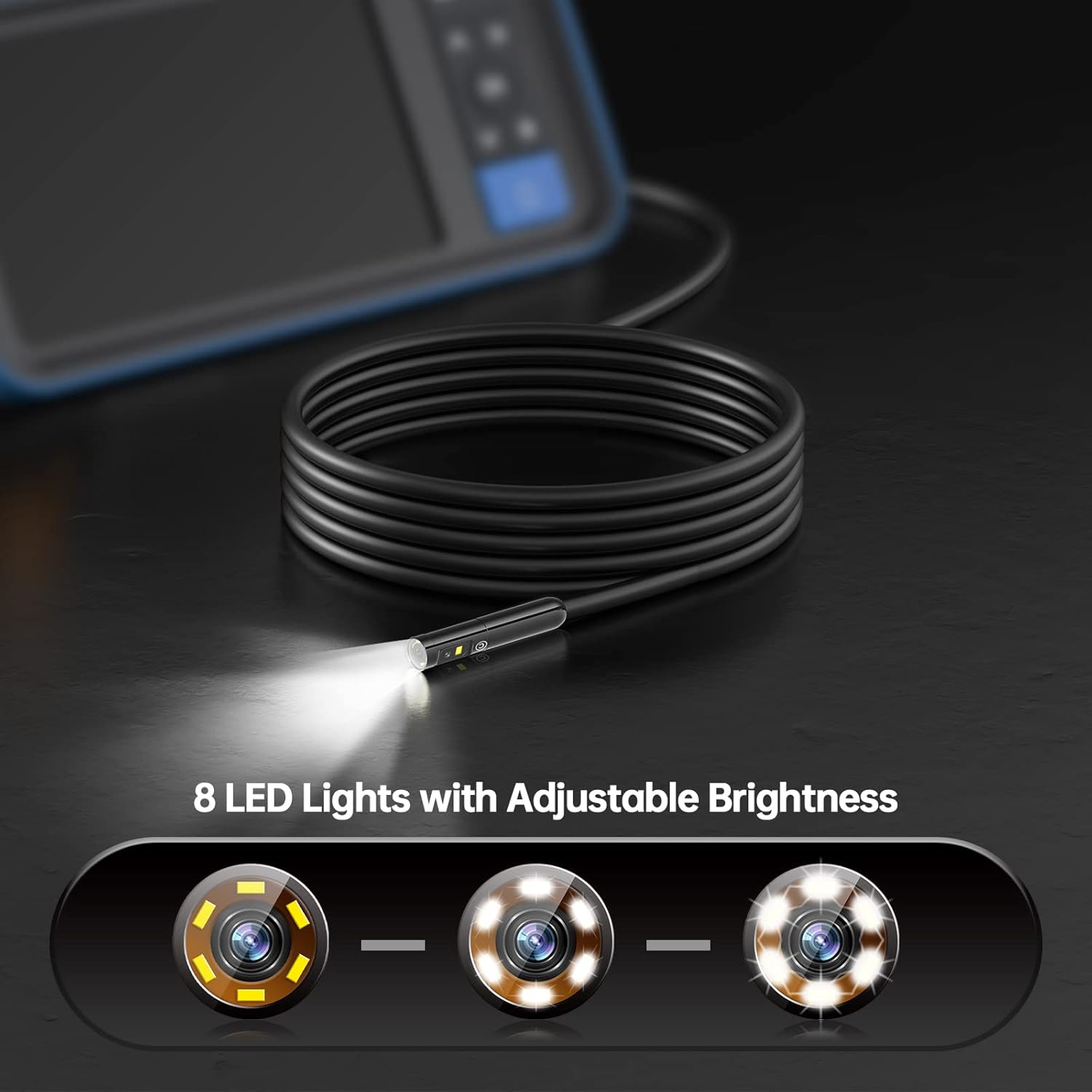 16.5ft HD Flexible Waterproof Endoscope Camera X636588