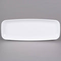 White Rectangular Polystyrene Platter / Catering Tray - 25/Case P36385