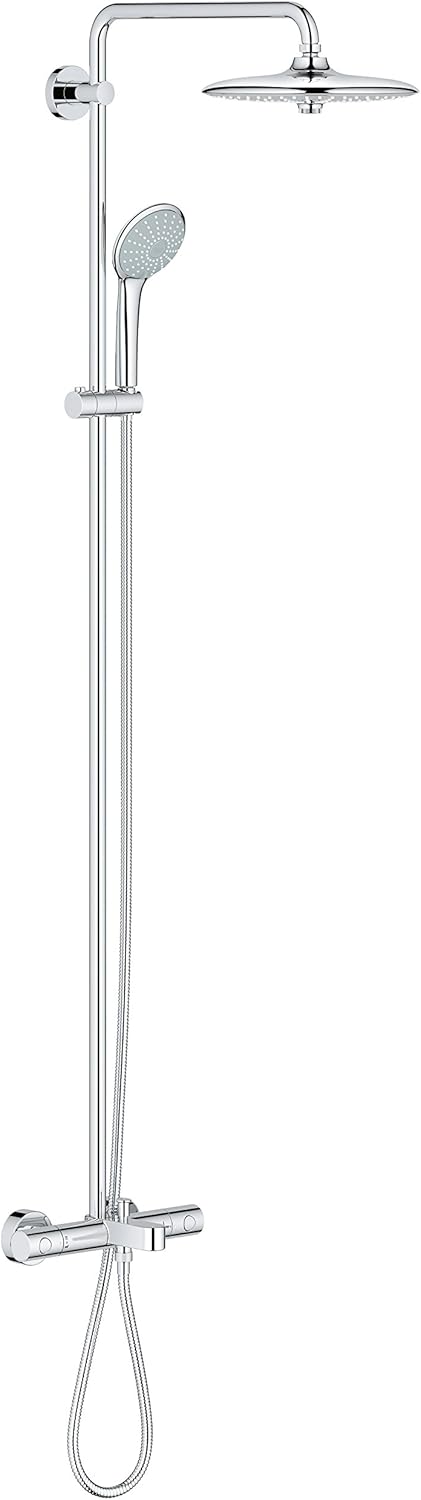 Euphoria Shower System with Bath Thermostat, Starlight Chrome O50416