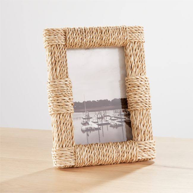 Natural Abaca Rope Photo Frame R6918