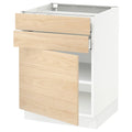 White 2 Drawer Base Cabinet with Door E5762