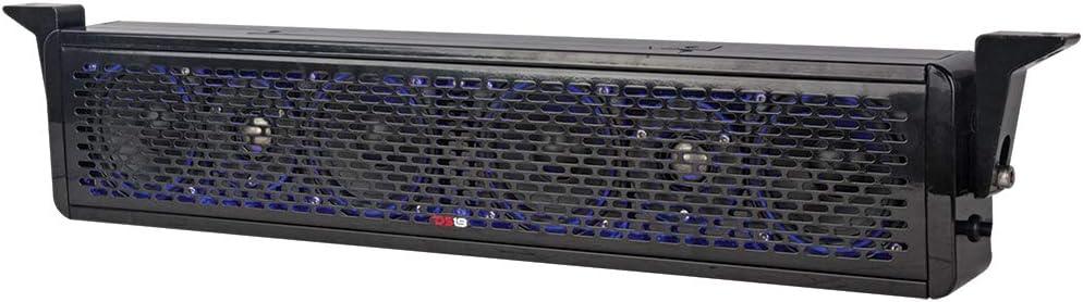 Black 25 Inch 2-Way Sound Bar Waterproof Speaker System with Integrated RGB Lights C442891