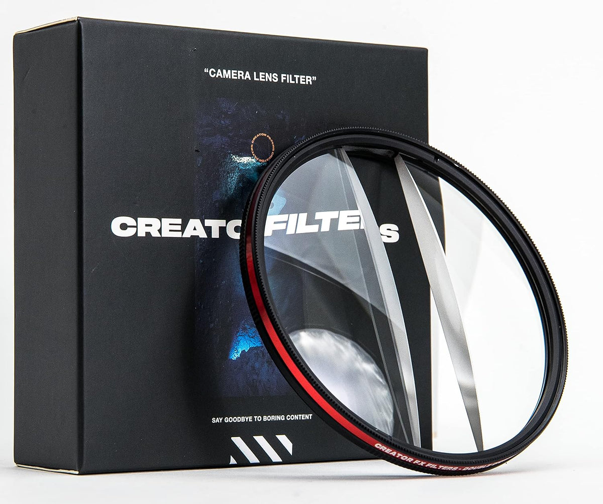 Double Glass Split Diopter Lens Filter for DSLR Cameras (82mm) Pack of 2 C5869