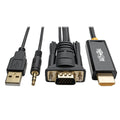 Black 6 ft VGA to HDMI Adapter Cable S62477