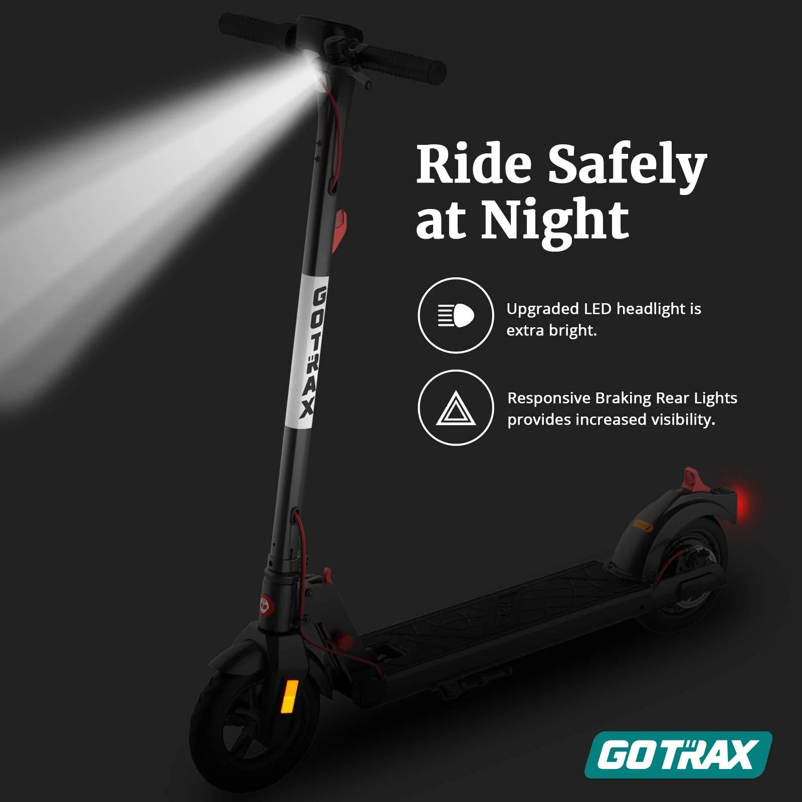 Black-White Foldable Electric Scooter P7590