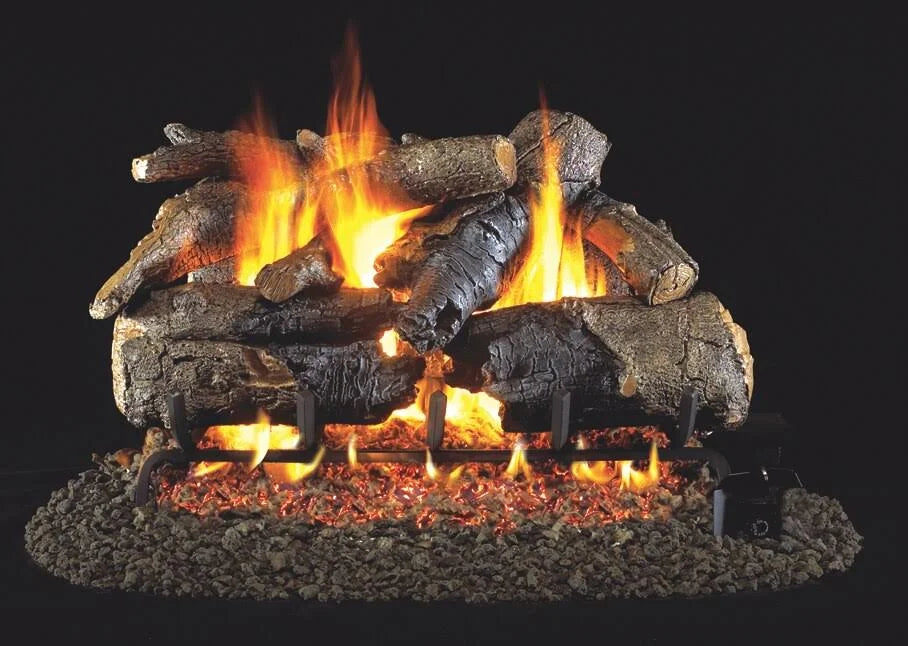 24x22 Vented Charred American Oak GAS Logs R62525