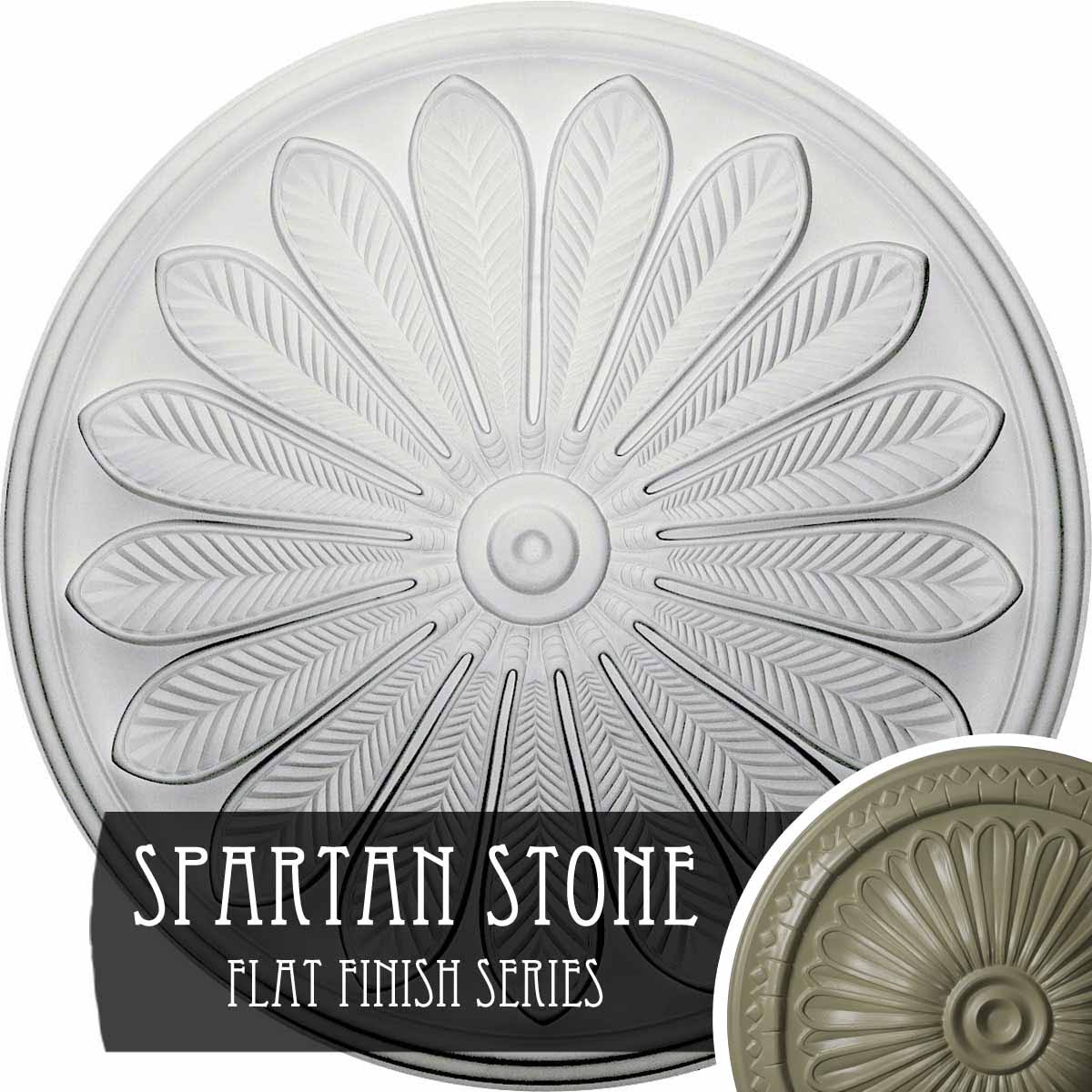 25 1/2x22OD x 5 1/2x22P Hand-Painted Ceiling Medallion Y38510