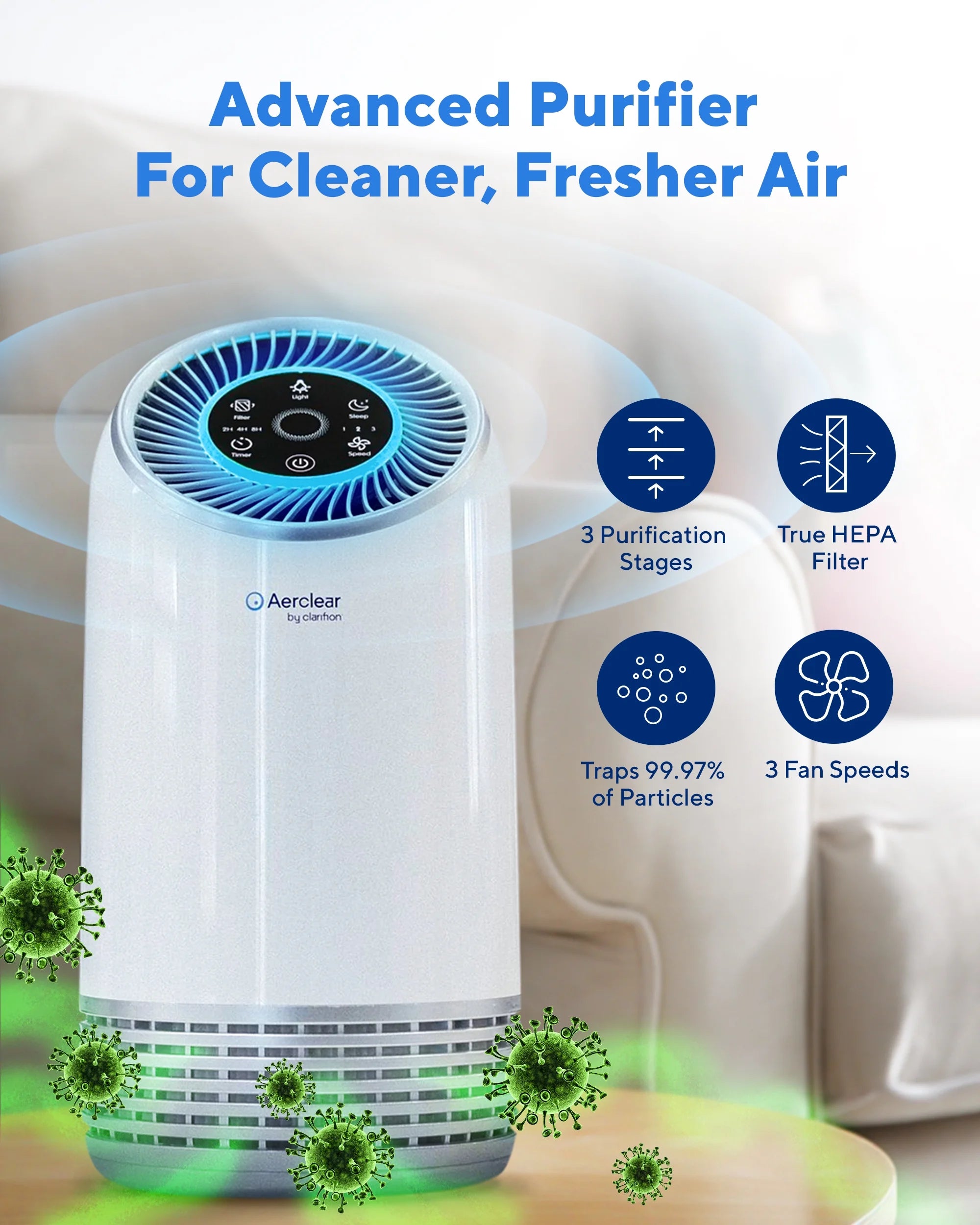 True HEPA Filter Air Purifier P2844