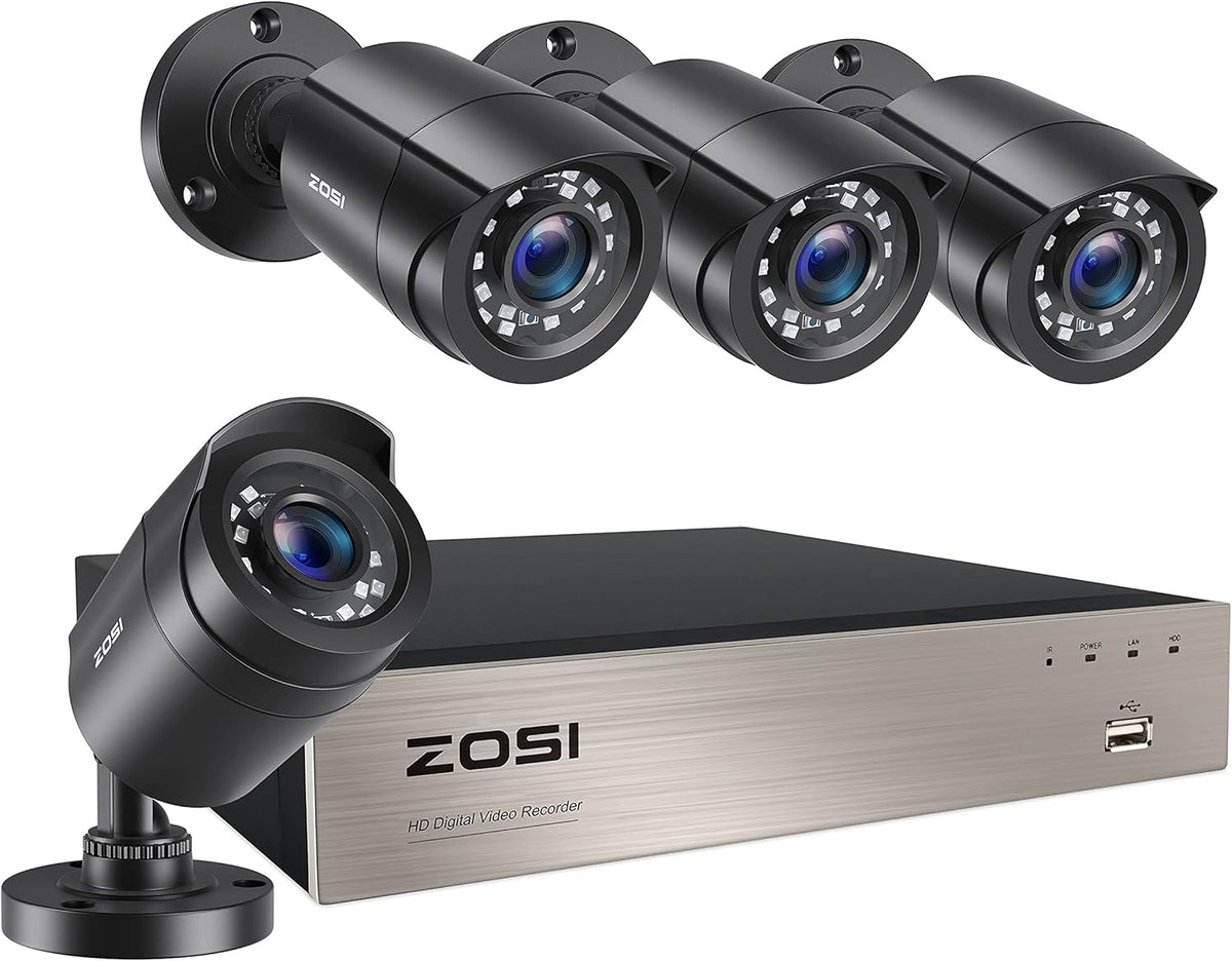 4K Ultra HD Security Cameras System, 4 Channel DVR with 2TB Hard Drive and 4 x 4K Bullet Cameras C613700