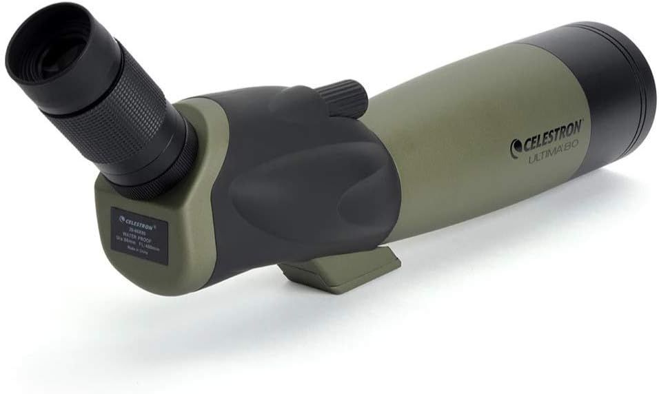 80mm Angled Spotting Scope with Zoom Eyepiece D70298