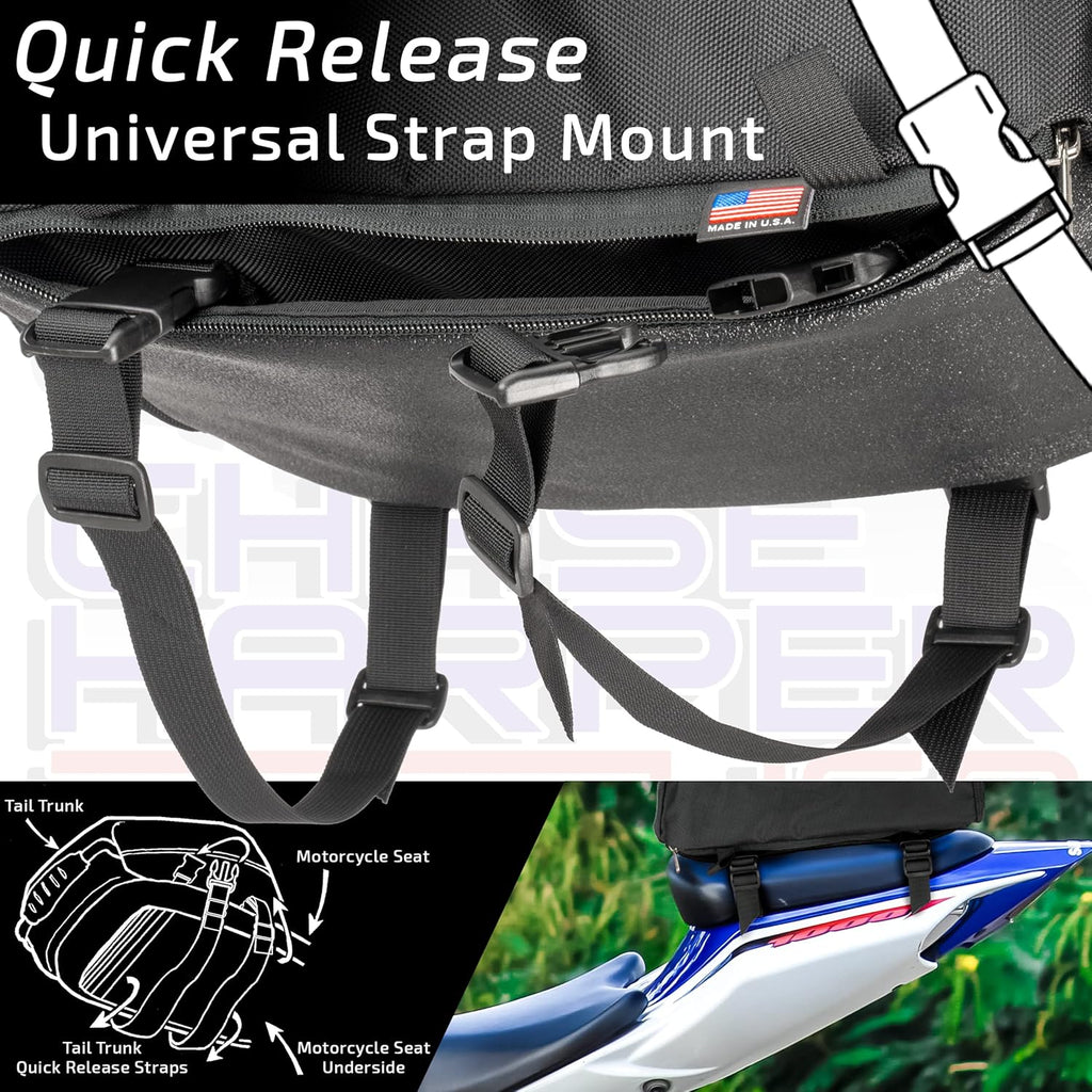 Tail Trunk with Adjustable Strap Mounting System E22059