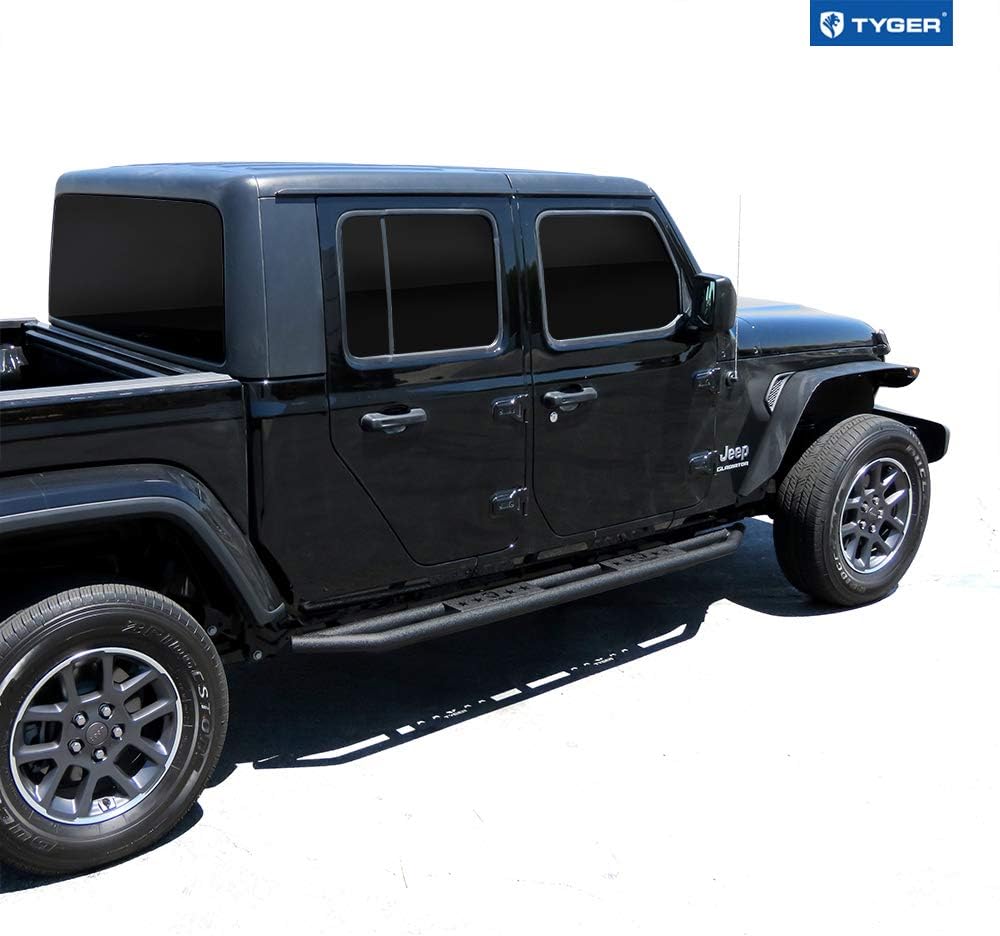 Textured Black Side Step Nerf Bars Running Boards J239190