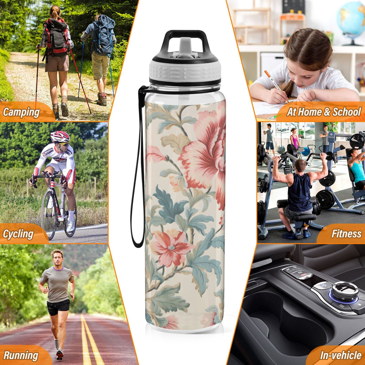 32oz Tritan Water Bottle with Straw M422