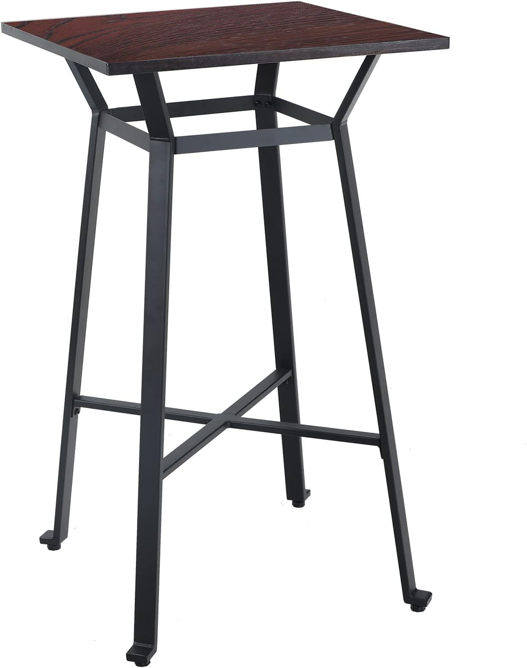 Solid Wood Bar Table with Metal Frame R796789