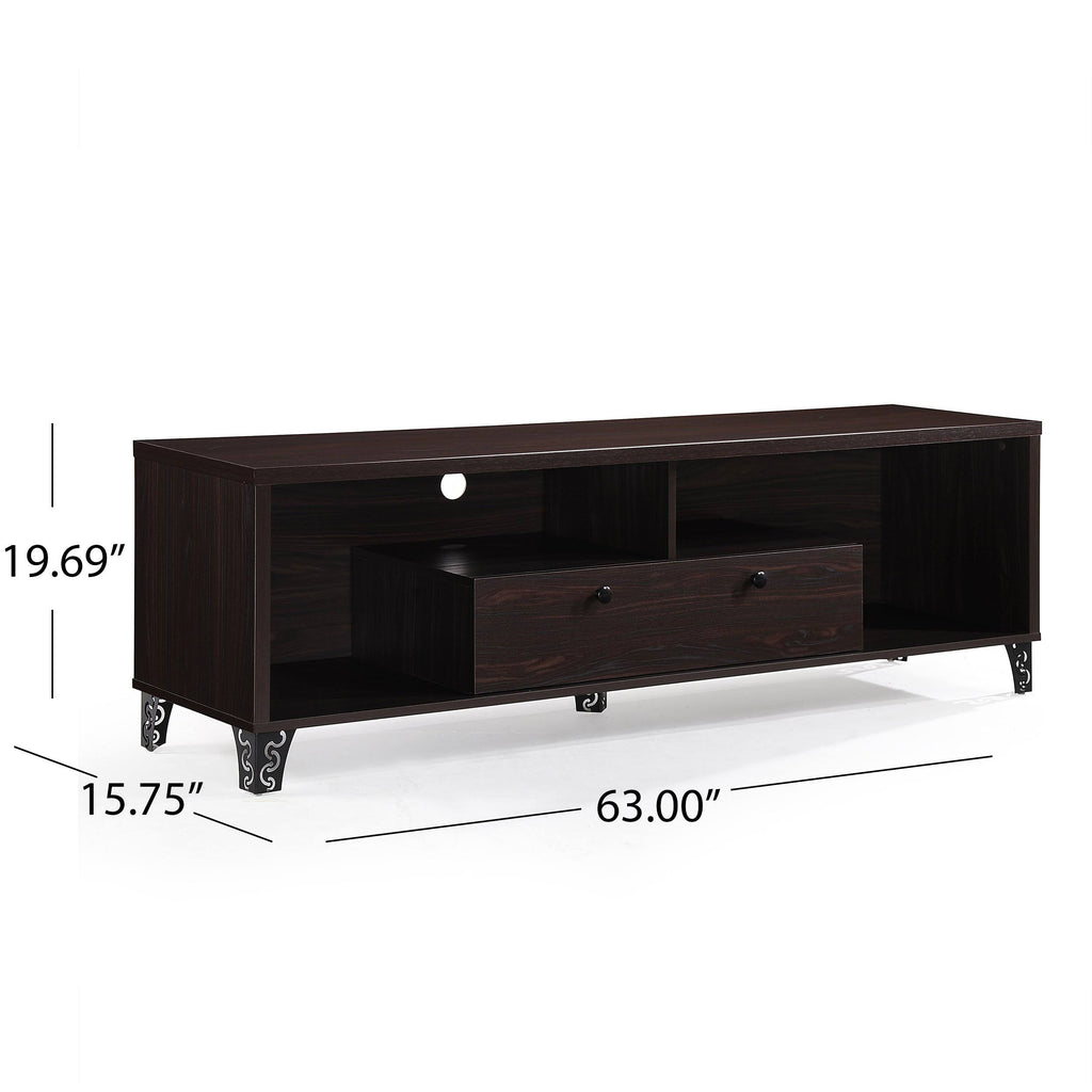 Gray Oak 2 Piece TV Stand and Bookcase Set F70119