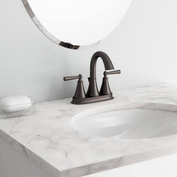 Tuscan Bronze 2-Handle Centerset Bathroom Faucet X7861