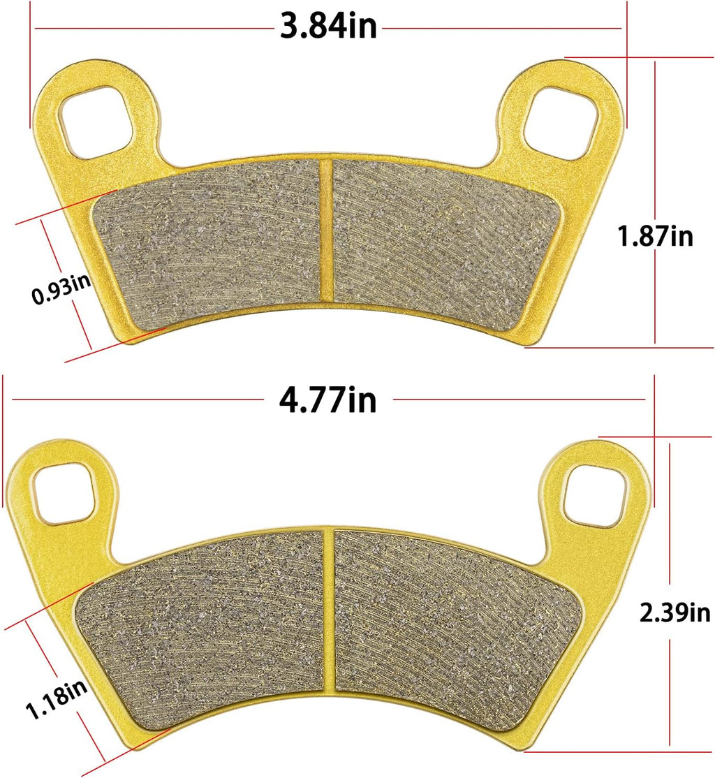 Brake Pads Front and Rear (4 Set) Pack of 2 Q3719