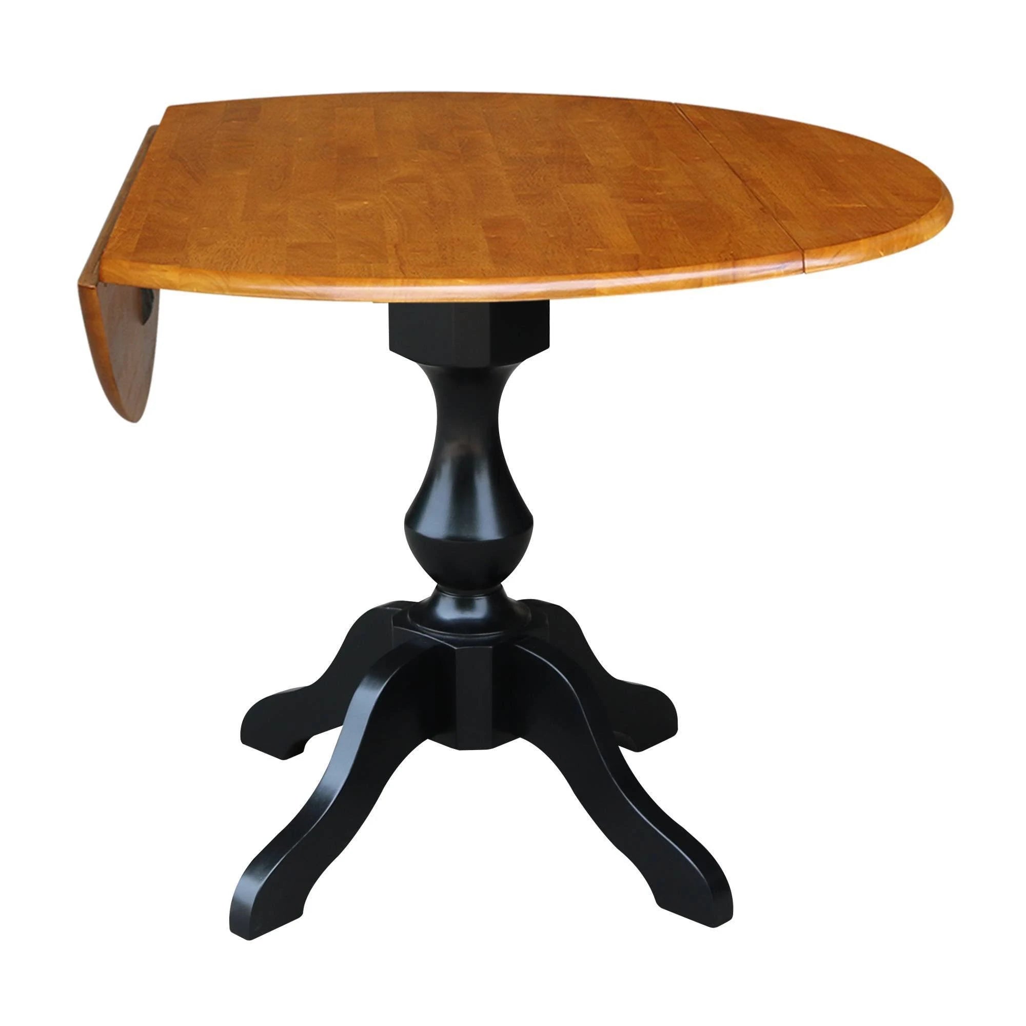Round Dual Drop Leaf Pedestal Table T33265