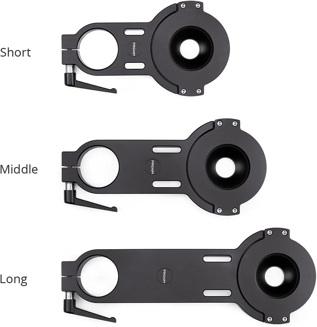 Offset Bowl Adapter Bracket 100mm with Euro/Elemac Mount, Heavy-Duty Aluminum T95312