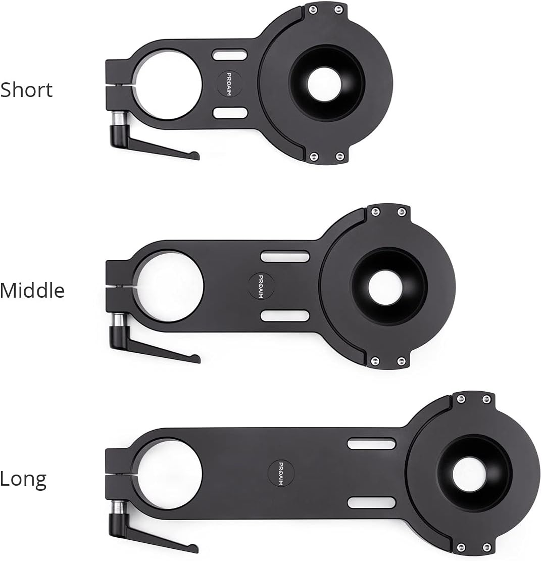 Offset Bowl Adapter Bracket 100mm with Euro/Elemac Mount, Heavy-Duty Aluminum T95312