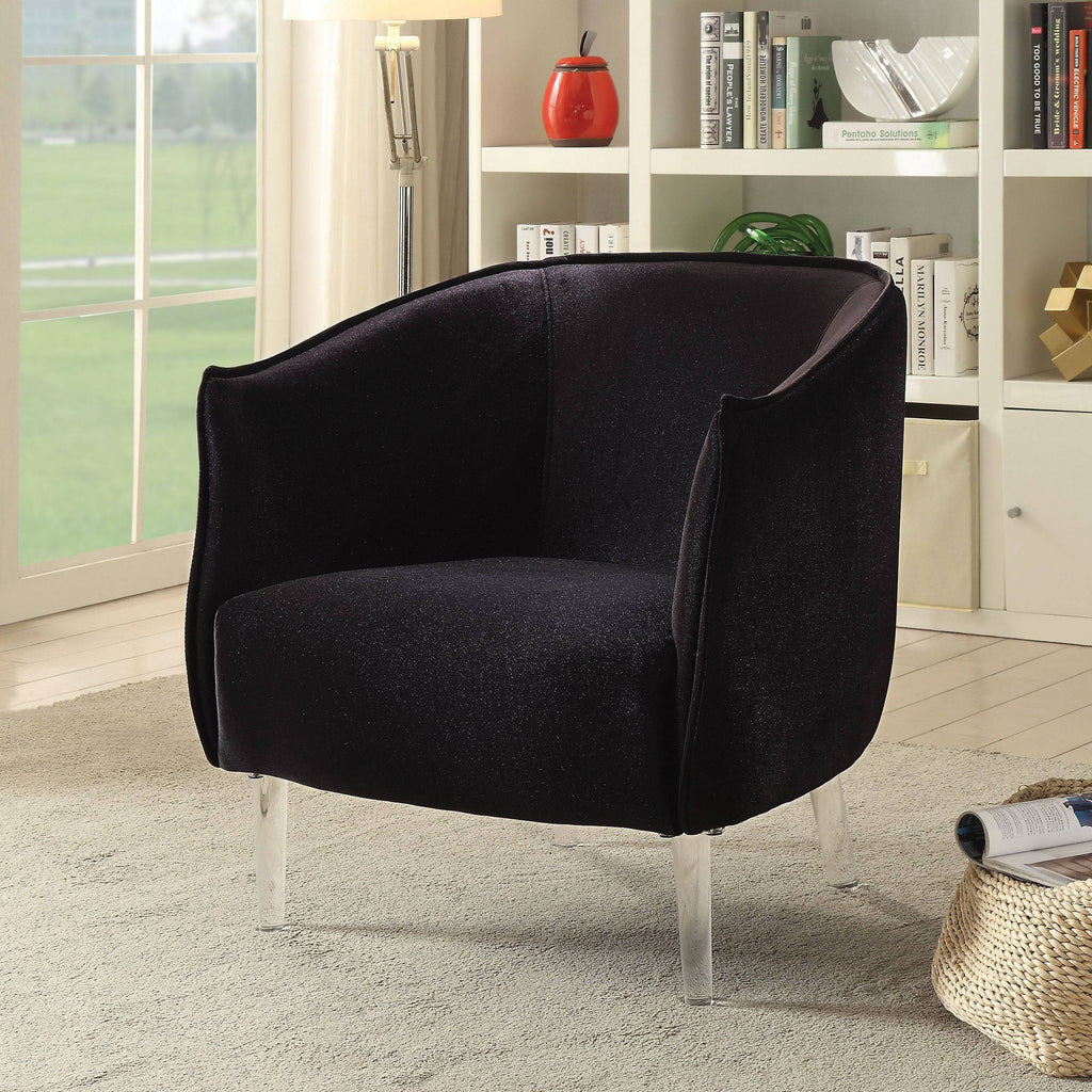 Black Contemporary Accent Chair Q37714