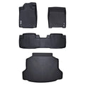 Black 2 Row Floor Mats and Cargo Liner Set for Honda CR-V Z597